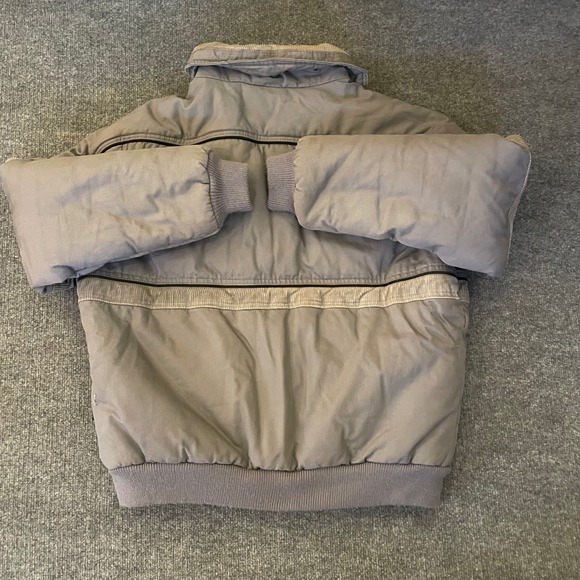 Pacific Trail Corduroy Bomber Jacket Gray Men's XL Outdoor Winter Barn Coat - Picture 4 of 10